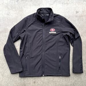 Dunbrook San Francisco 49ers Zip Up Black Jacket, Sportswear, Athletic, Casual L